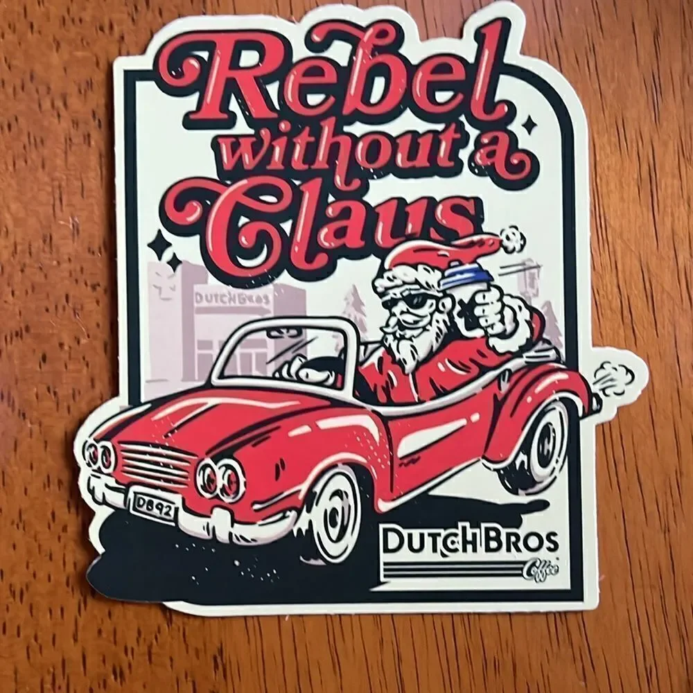 NEWEST DUTCH BROS LOGO HOLIDAY STICKERS